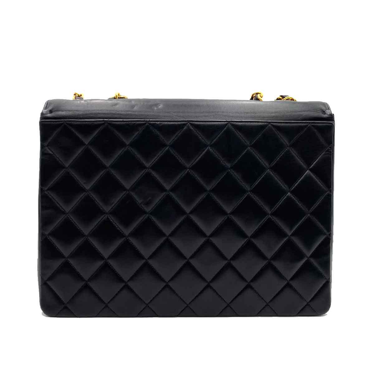 Luxury Promise Chanel Vintage Flap Maxi Timeless CC Turnlock Black lambskin GHW #2 90233652