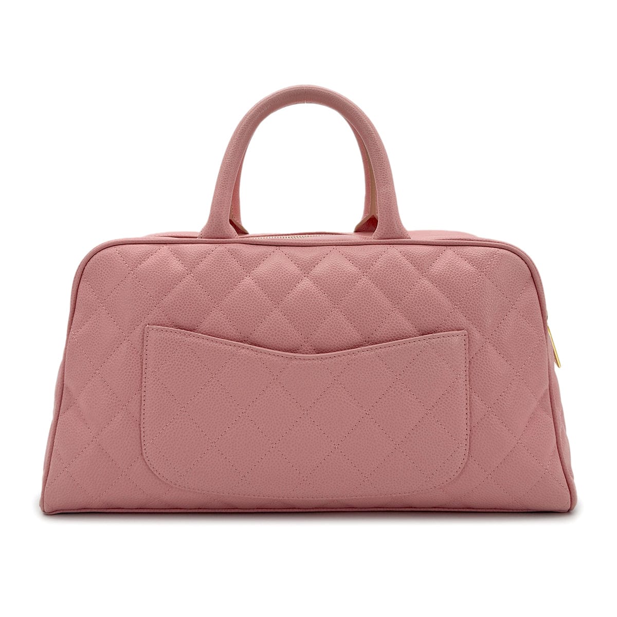 LUXURY PROMISE CHANEL VINTAGE MATELASSE COCOMARK BOSTON HAND BAG PINK CAVIAR SKIN 90280285