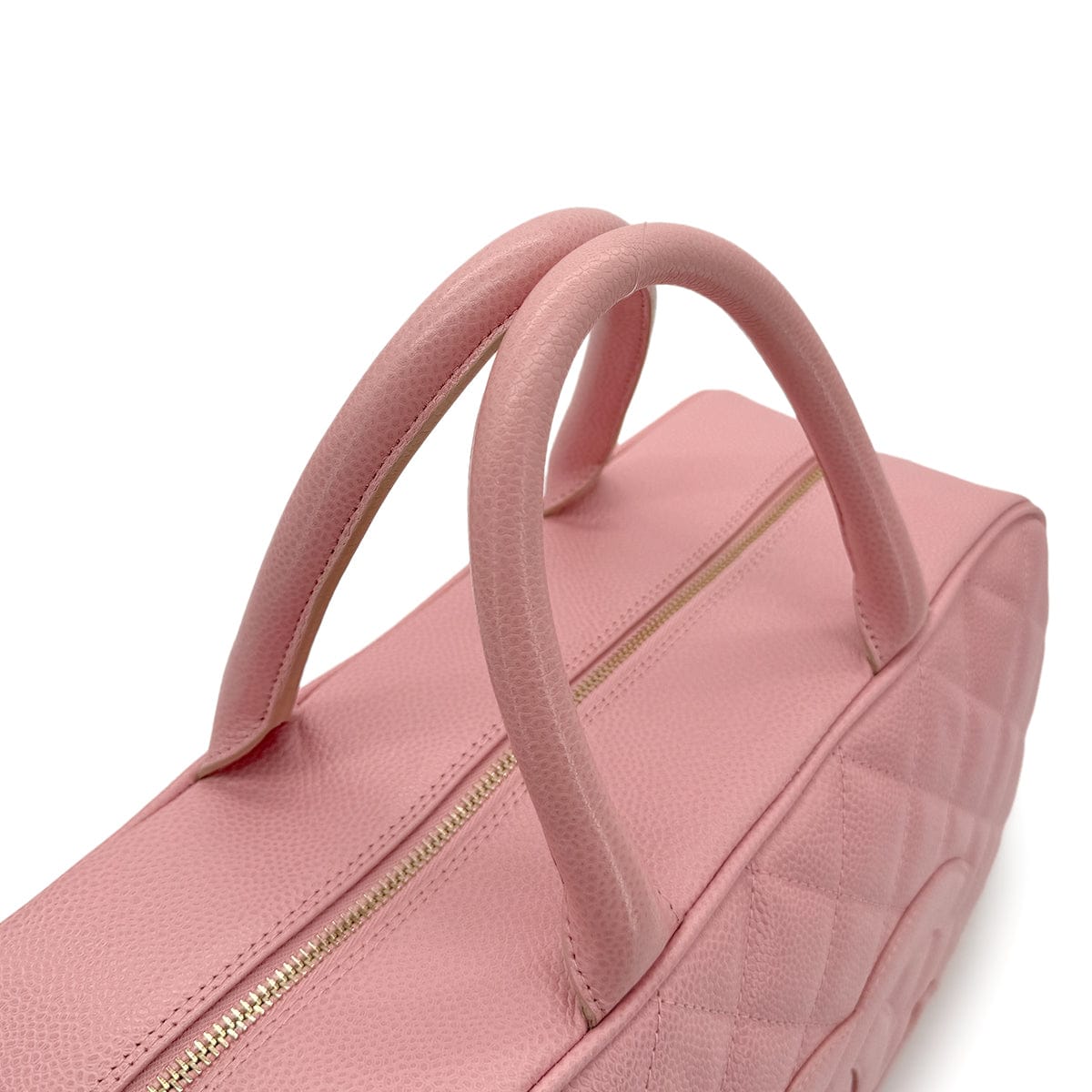 LUXURY PROMISE CHANEL VINTAGE MATELASSE COCOMARK BOSTON HAND BAG PINK CAVIAR SKIN 90280285