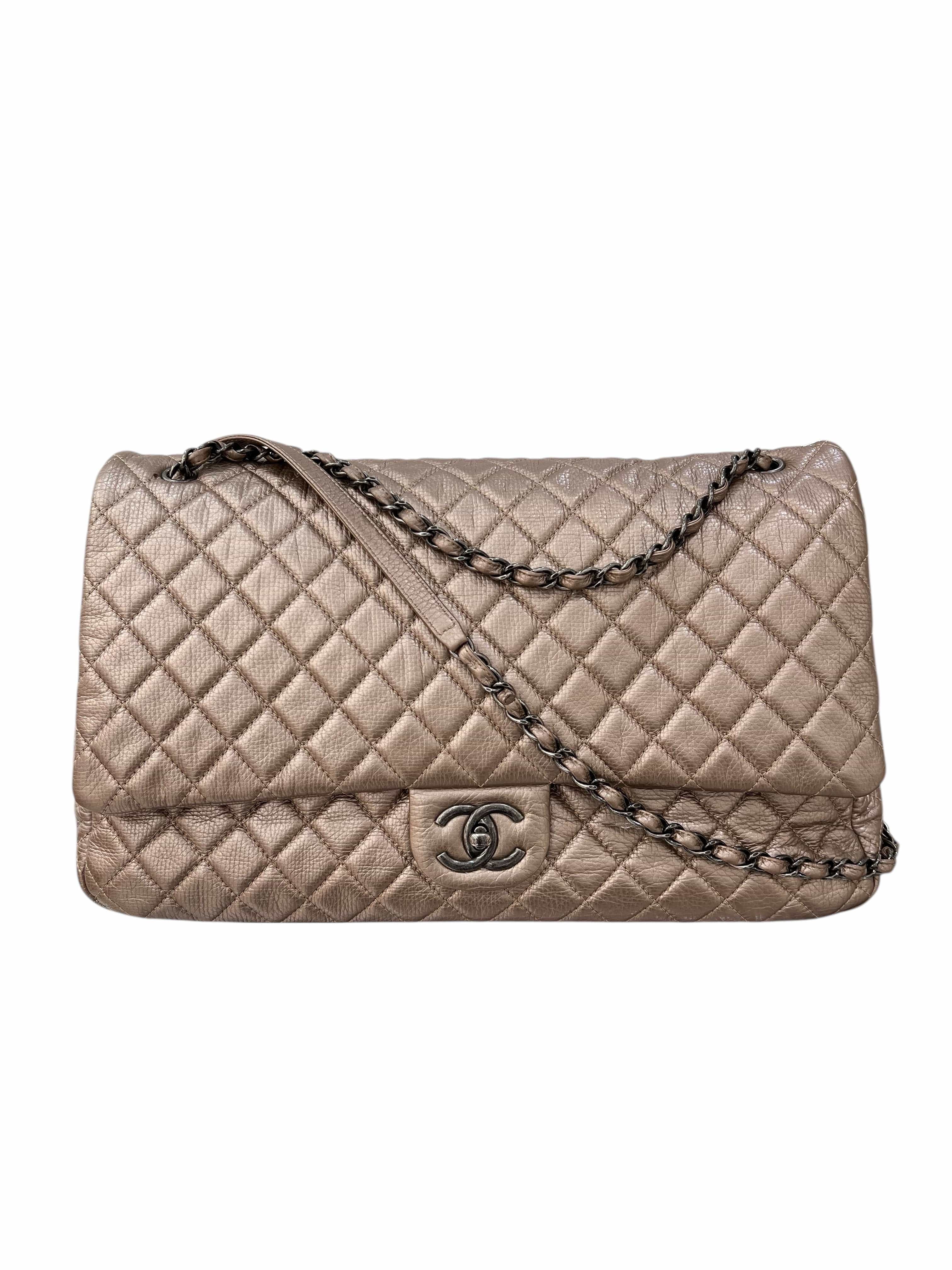 Luxury Promise Chanel XXL airline flap RHW Gold 22579313 (Y2016) SKC8294H