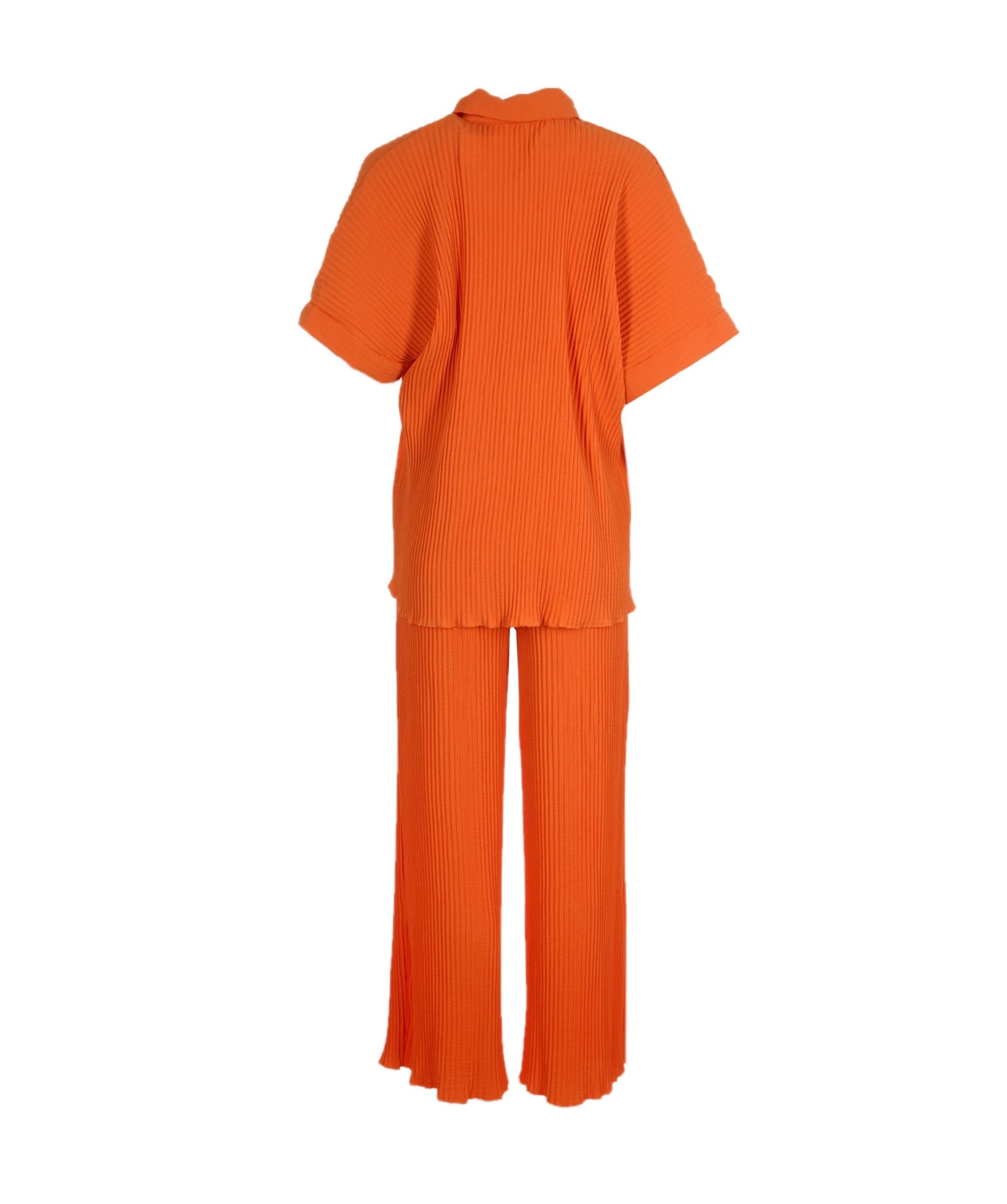 Luxury Promise Brandi orange pleated trouser set ASL8285