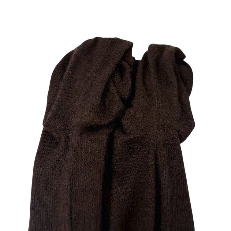 Luxury Promise CHANEL Vintage 00A CC Logo Rib Knit Top Pullover Long Sleeve #42 Brown Cashmere