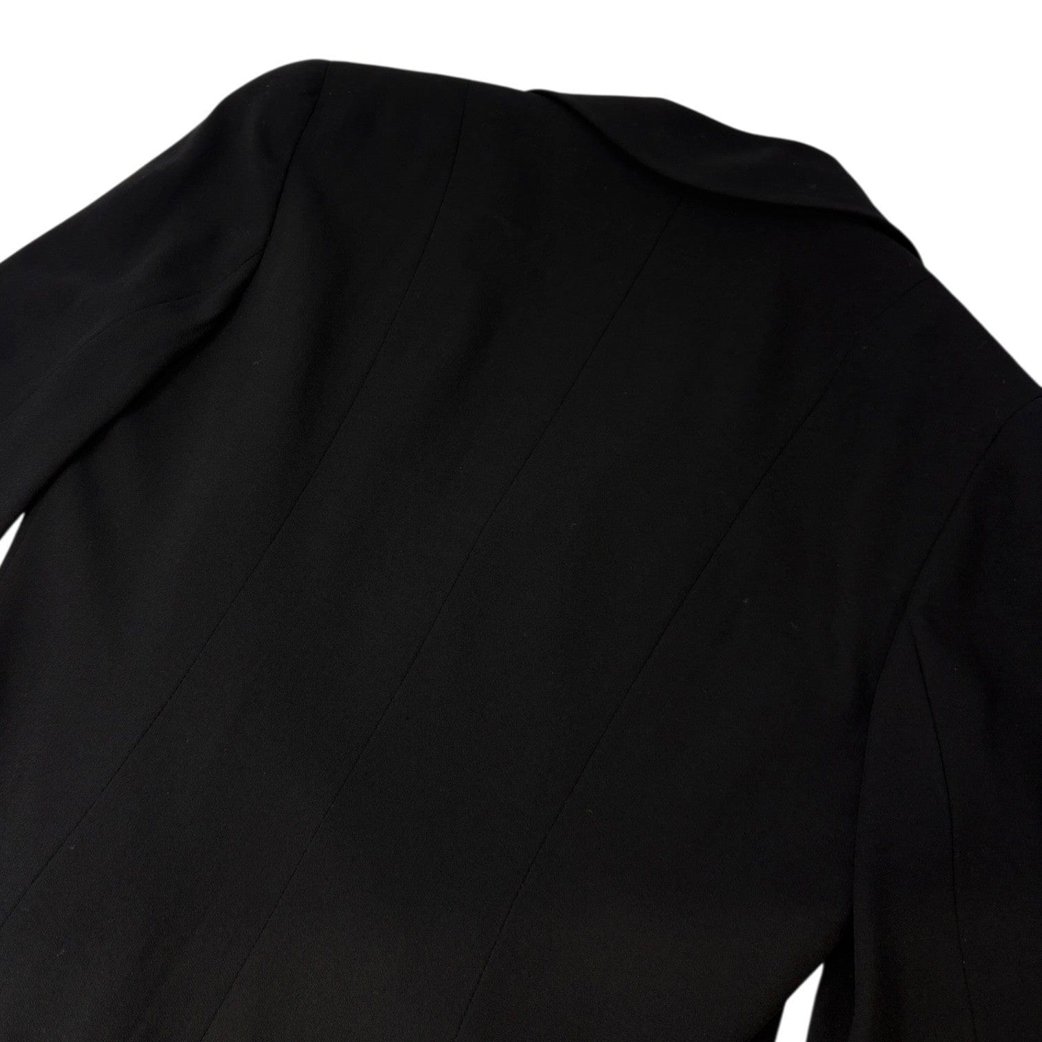 Luxury Promise CHANEL Vintage 94P CC Mark Logo Jacket Button Black Gold Long Sleeve Collar