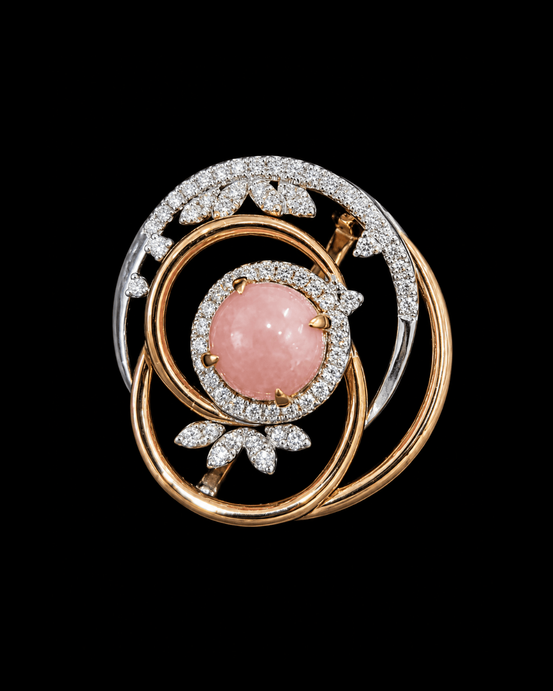 Luxury Promise Conch Pearl Ring in 18K / PL1.39ct / D02ct 8828 JJC0723