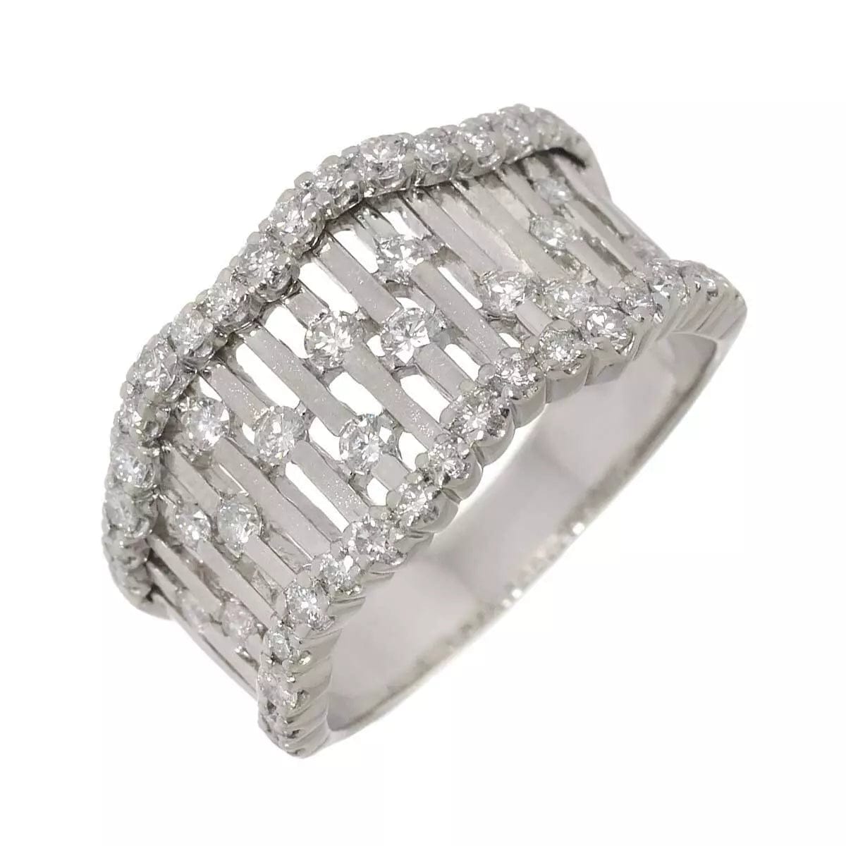 Luxury PROMISE Diamond 1.00ct Ring Pt Platinum size7.5(US) 90252206