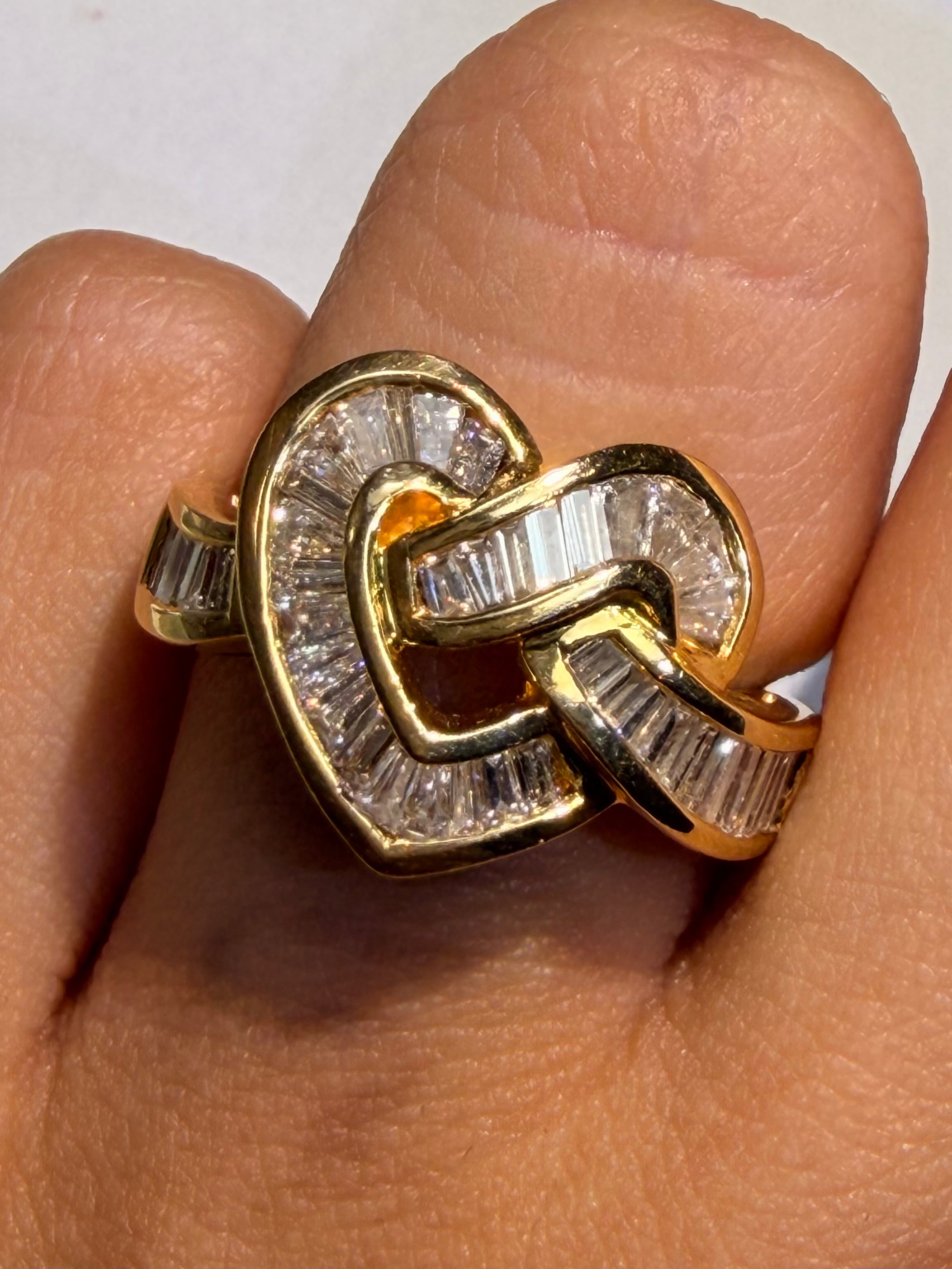 Luxury Promise Diamond Heart Ring in 18K / D1.10ct (5.5us) 2636 JJC0533