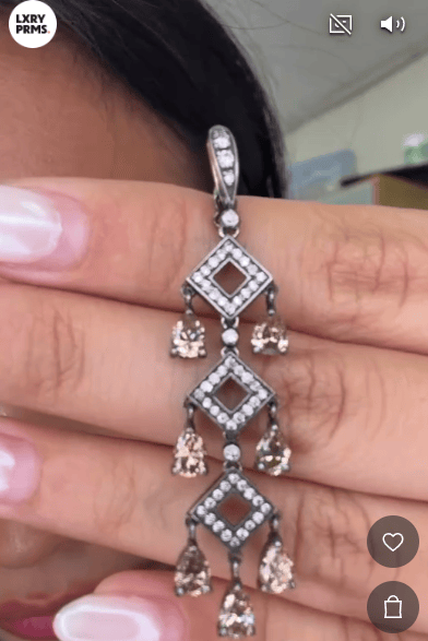 Luxury Promise Diamond Pendant in 18KWG / 5.7g, D2.01ct/0.30ct 0460A JJC0483