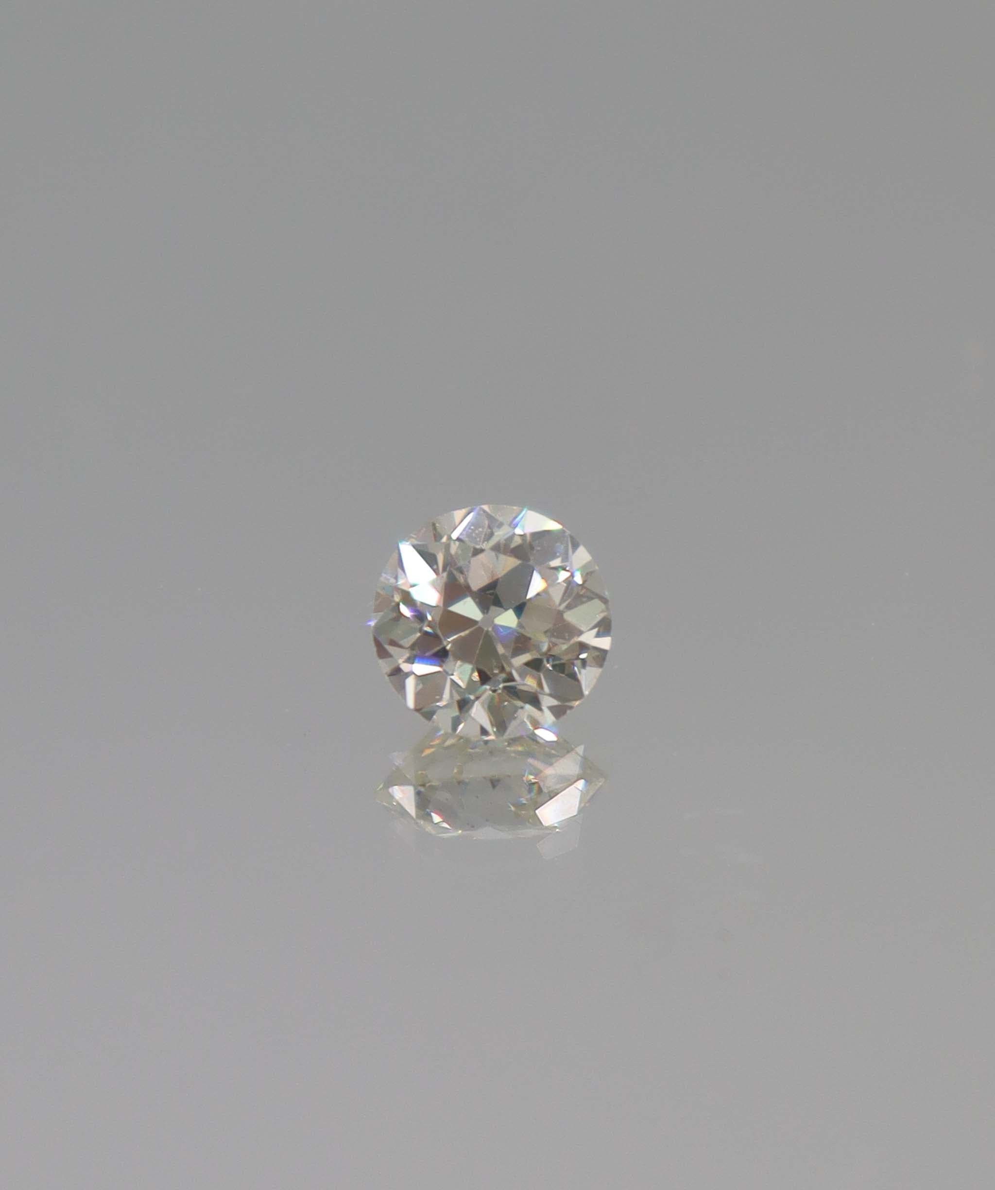 Luxury Promise 1.09ct white clean euoropean old cut round diamond DXBCS4363