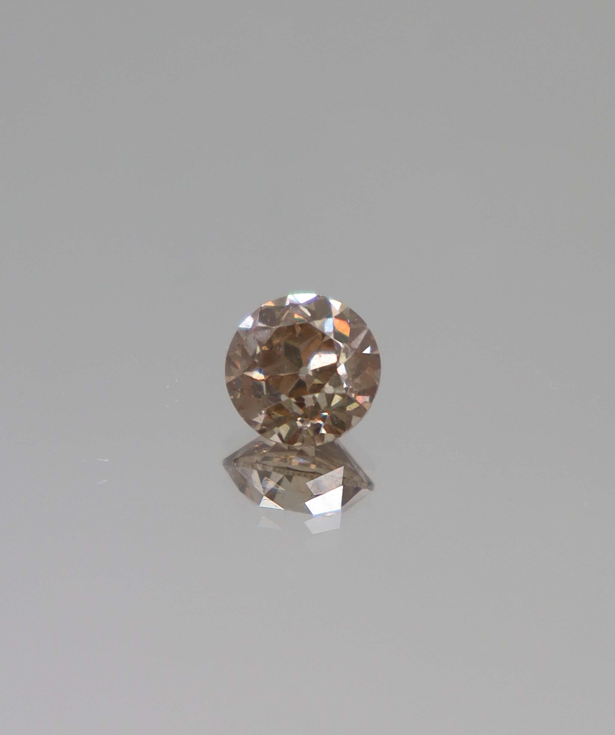 Luxury Promise 1.78ct bright pink roseglow euoropean old cut round diamond DXBCS4385