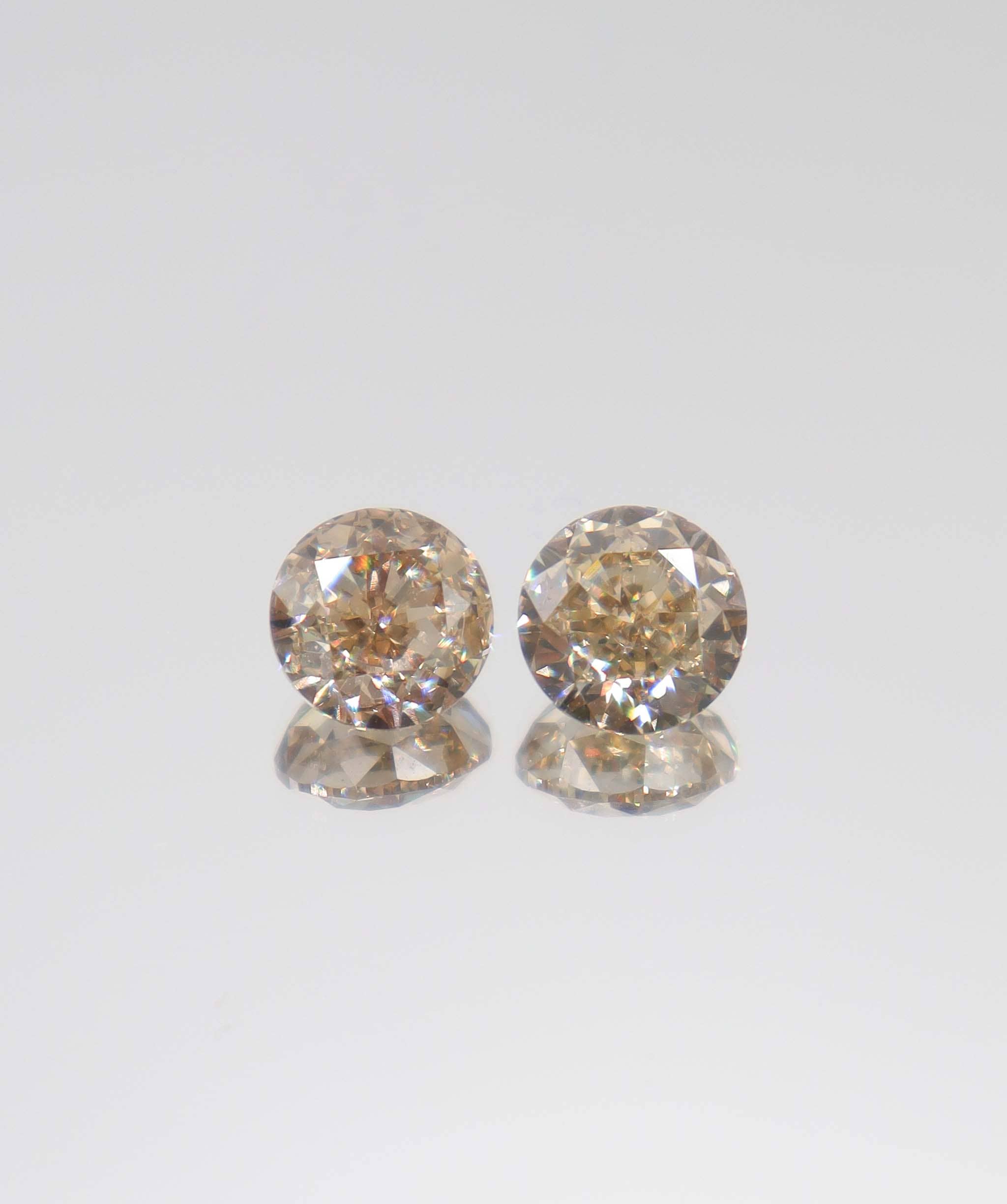 Luxury Promise 4.24ct roseglow pink round rose-flower oldcut diamond DXBCS4373