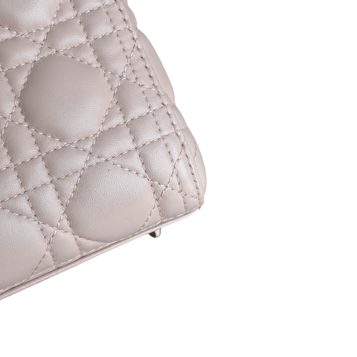 Luxury Promise Dior Lady Medium Cannage Lambskin Light Pink Gold Hardware