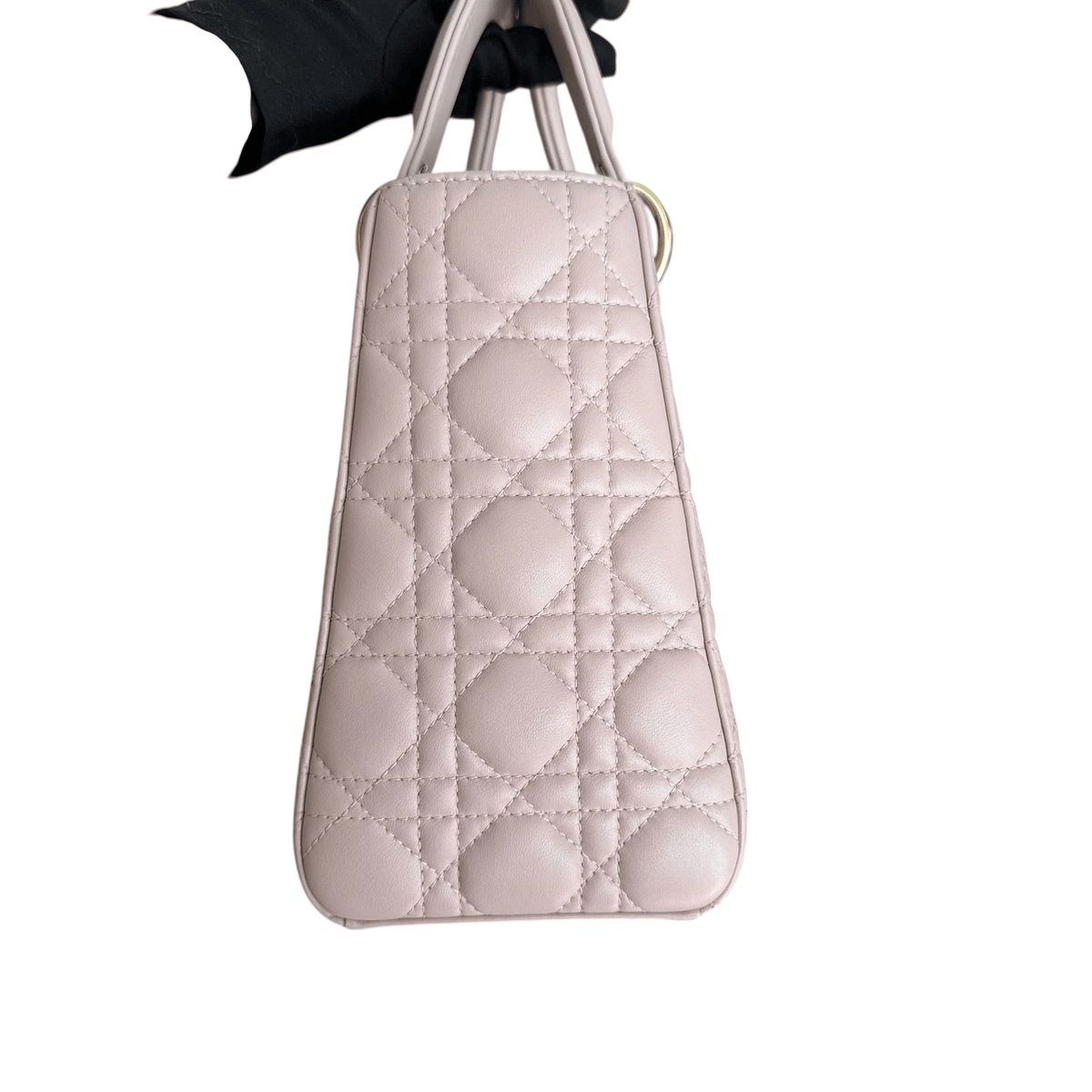 Luxury Promise Dior Lady Medium Cannage Lambskin Light Pink Gold Hardware