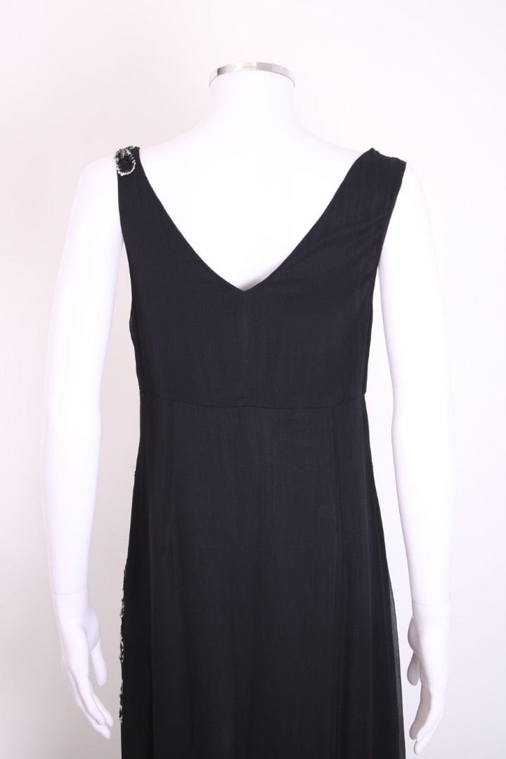 LUXURY PROMISE Galliano S/S Sequin Detail Dress Black M