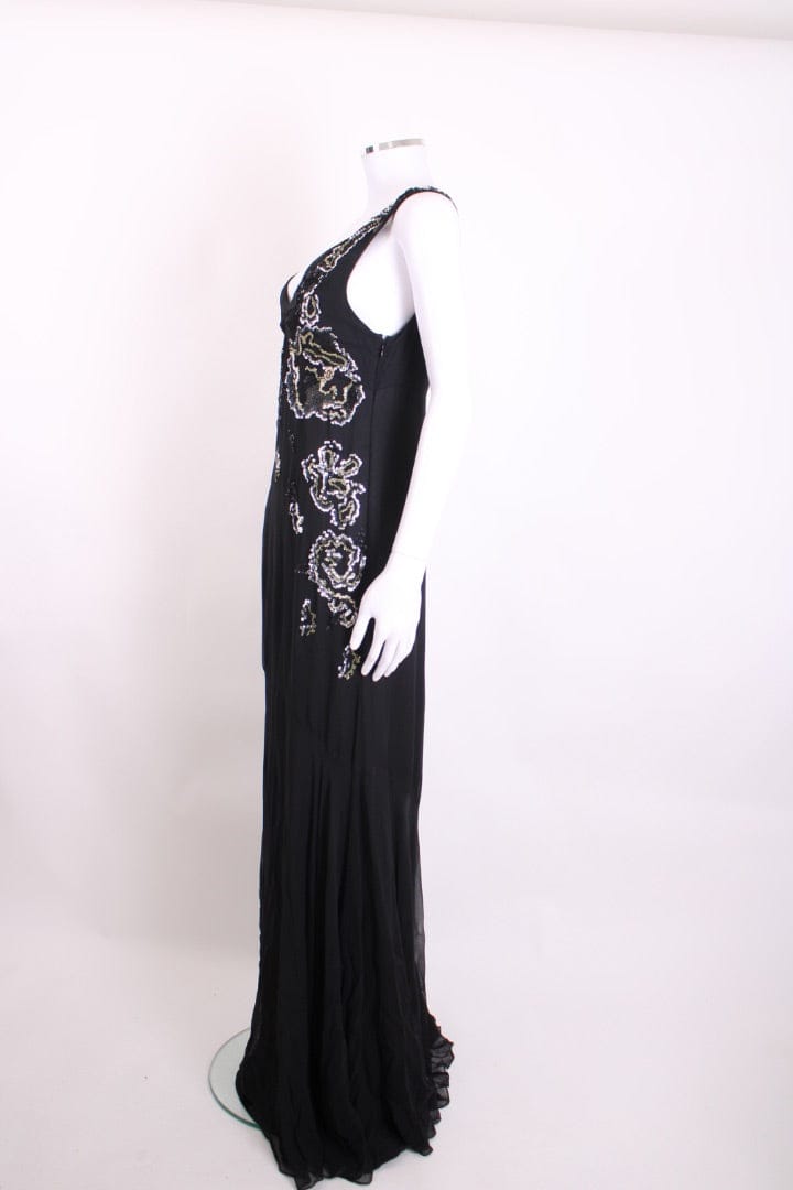 LUXURY PROMISE Galliano S/S Sequin Detail Dress Black M