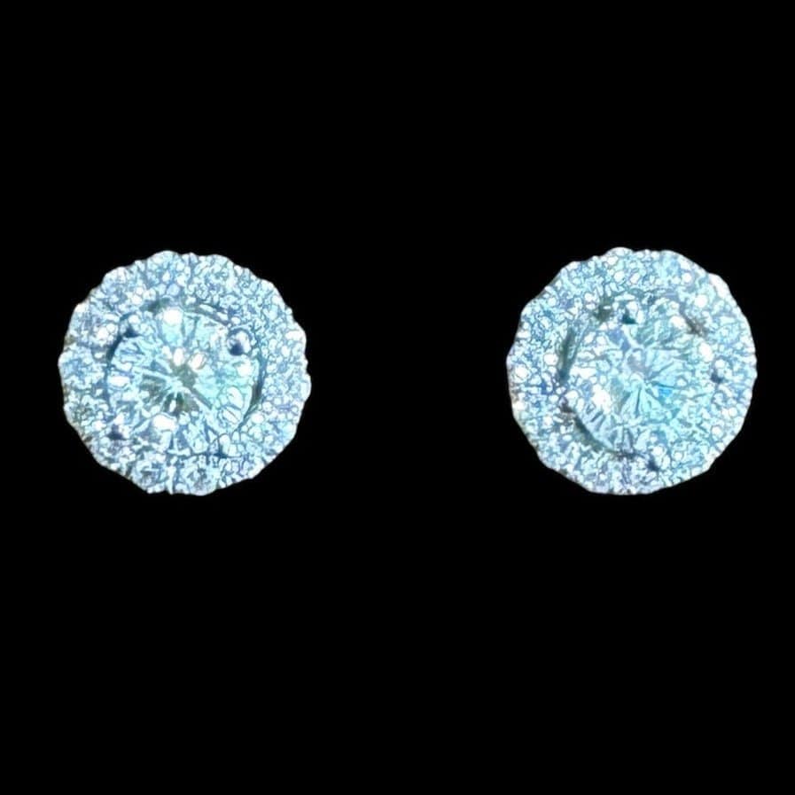 Luxury Promise 2-Way Natural White Diamond Stud Earrings
