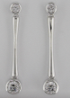 Luxury Promise Gold Drop with 0.54ct Diamond Earrings in 18K White Gold