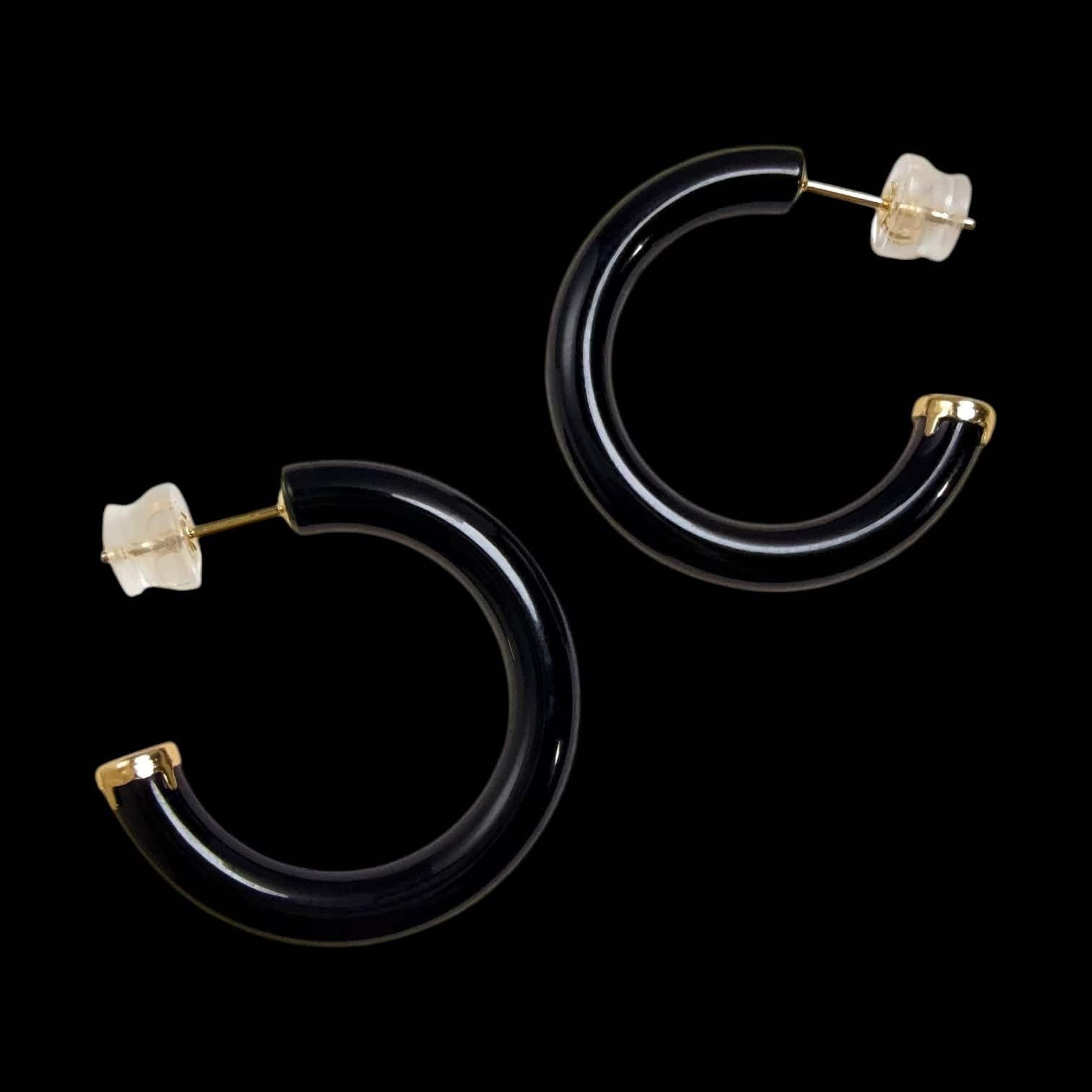Luxury Promise Natural Agate Earrings et in 18K Gold