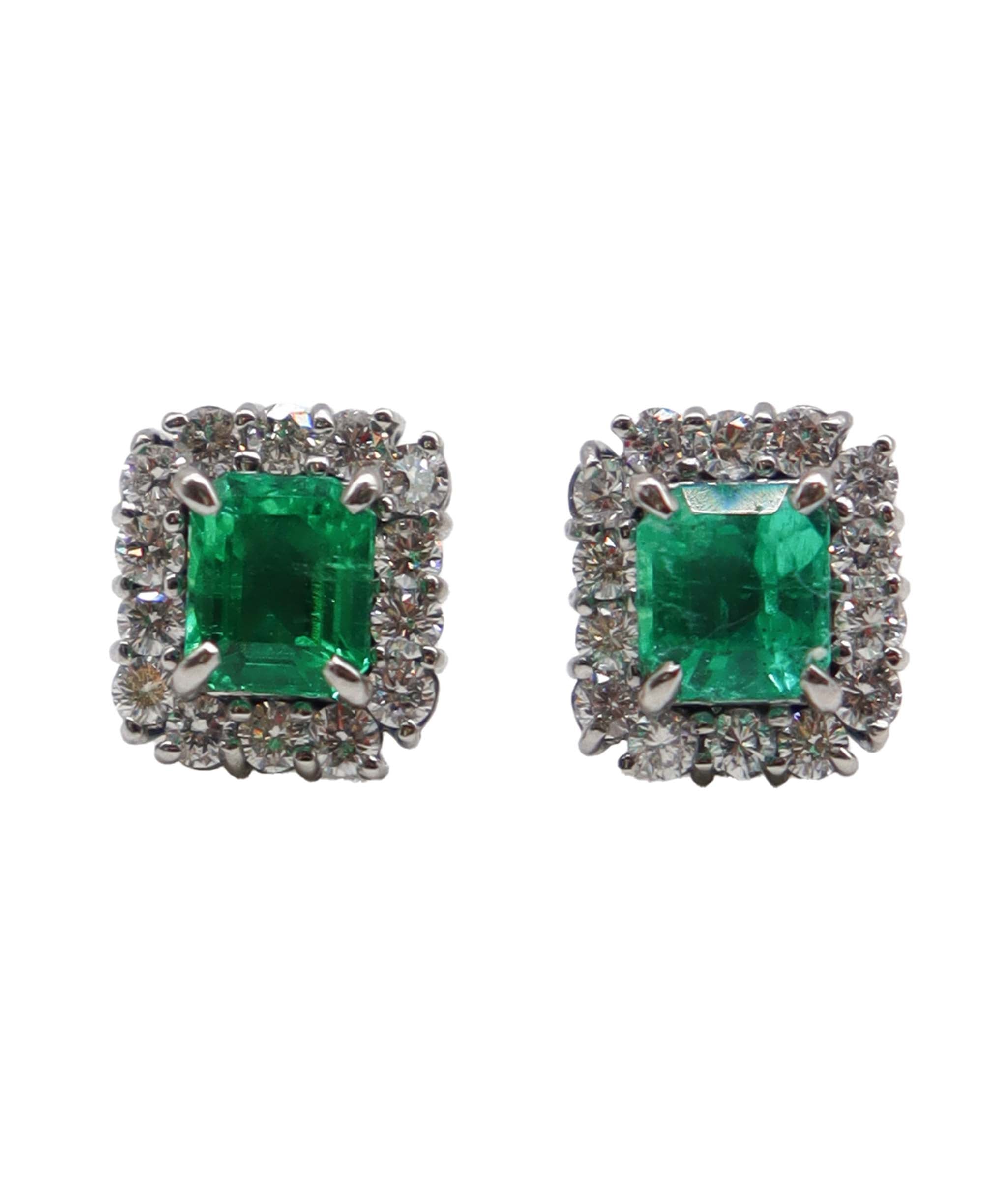 Luxury Promise Emerald earrings J0002