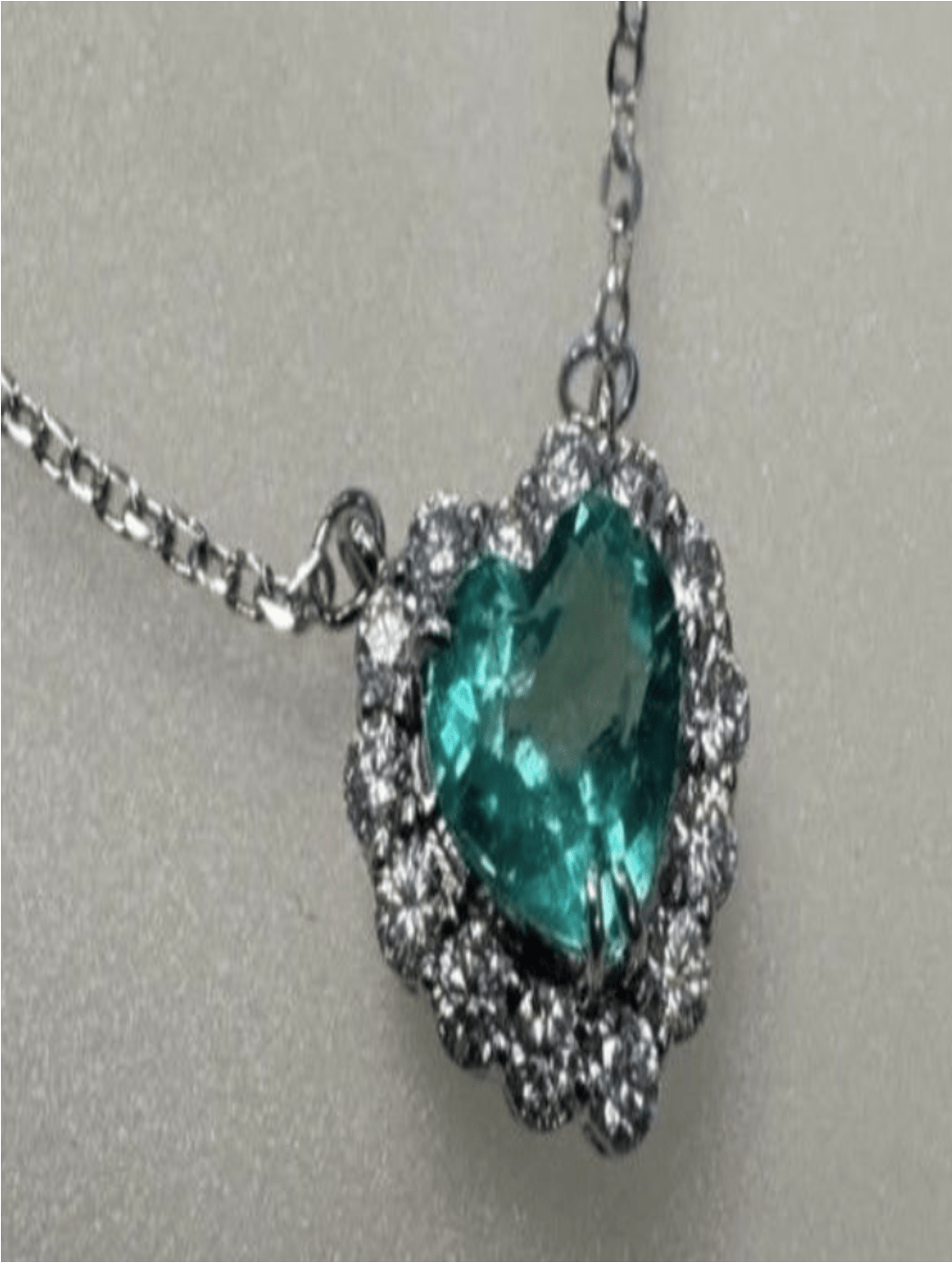 Luxury Promise 1.02ct Colombia Emerald Necklace with natural diamonds in 18K gold SYCB75