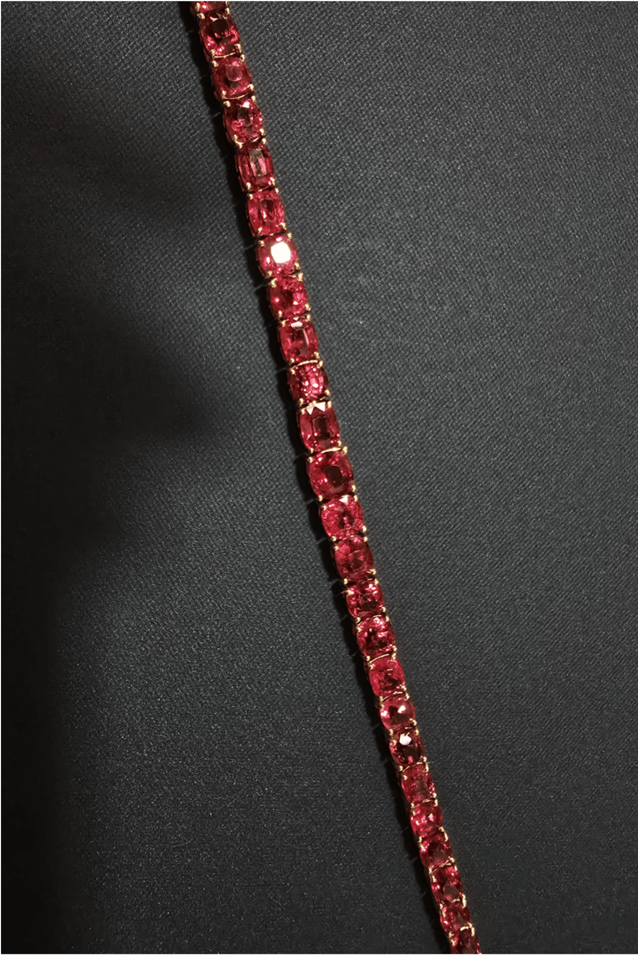 Luxury Promise 14.88ct Unheated Burma Spinel Tennis Bracelet SYCB21