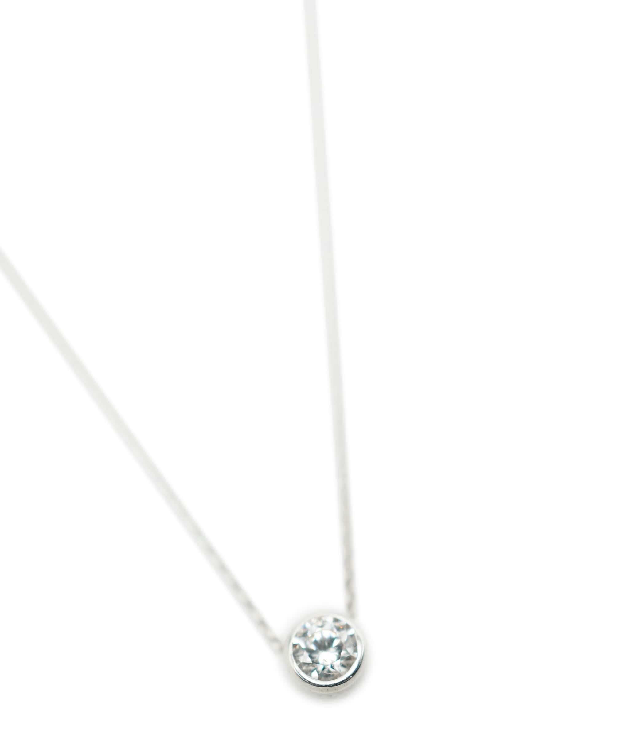 Luxury Promise 18ct Rubover 0.08 carat Diamond Slider Necklace 18"/45cm AHL1012