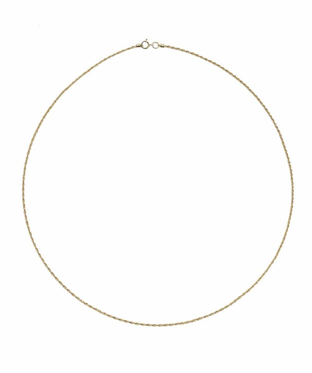 18k yellow gold rope necklace ASL8193