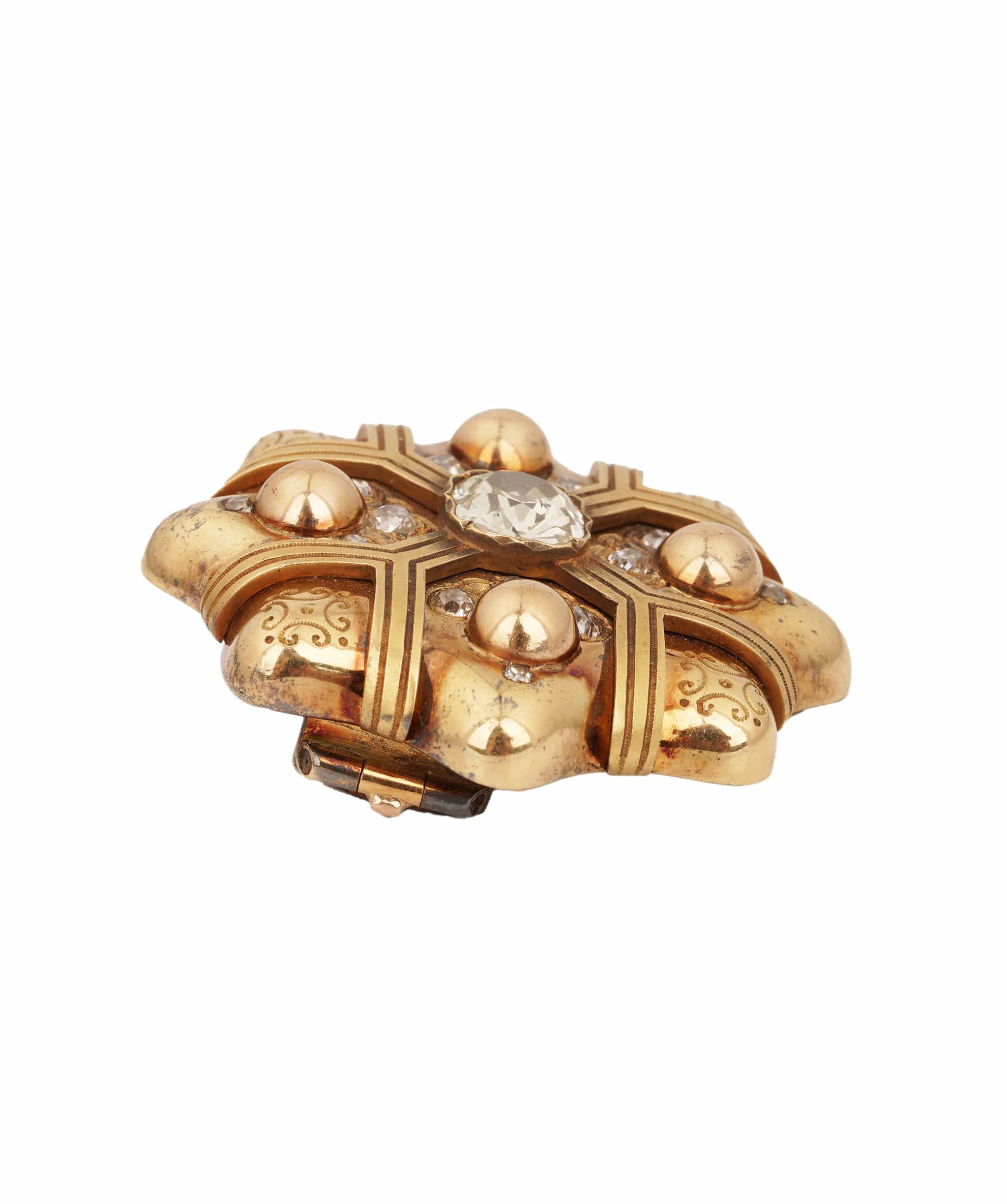 Luxury Promise Antique Star-Shaped Diamond Brooch  WA23636