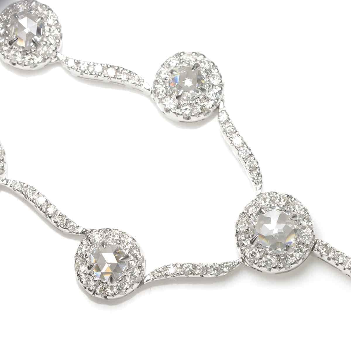 Luxury Promise Diamond 1.91ct/1.34ct Necklace 53cm K18 WG ASL8742