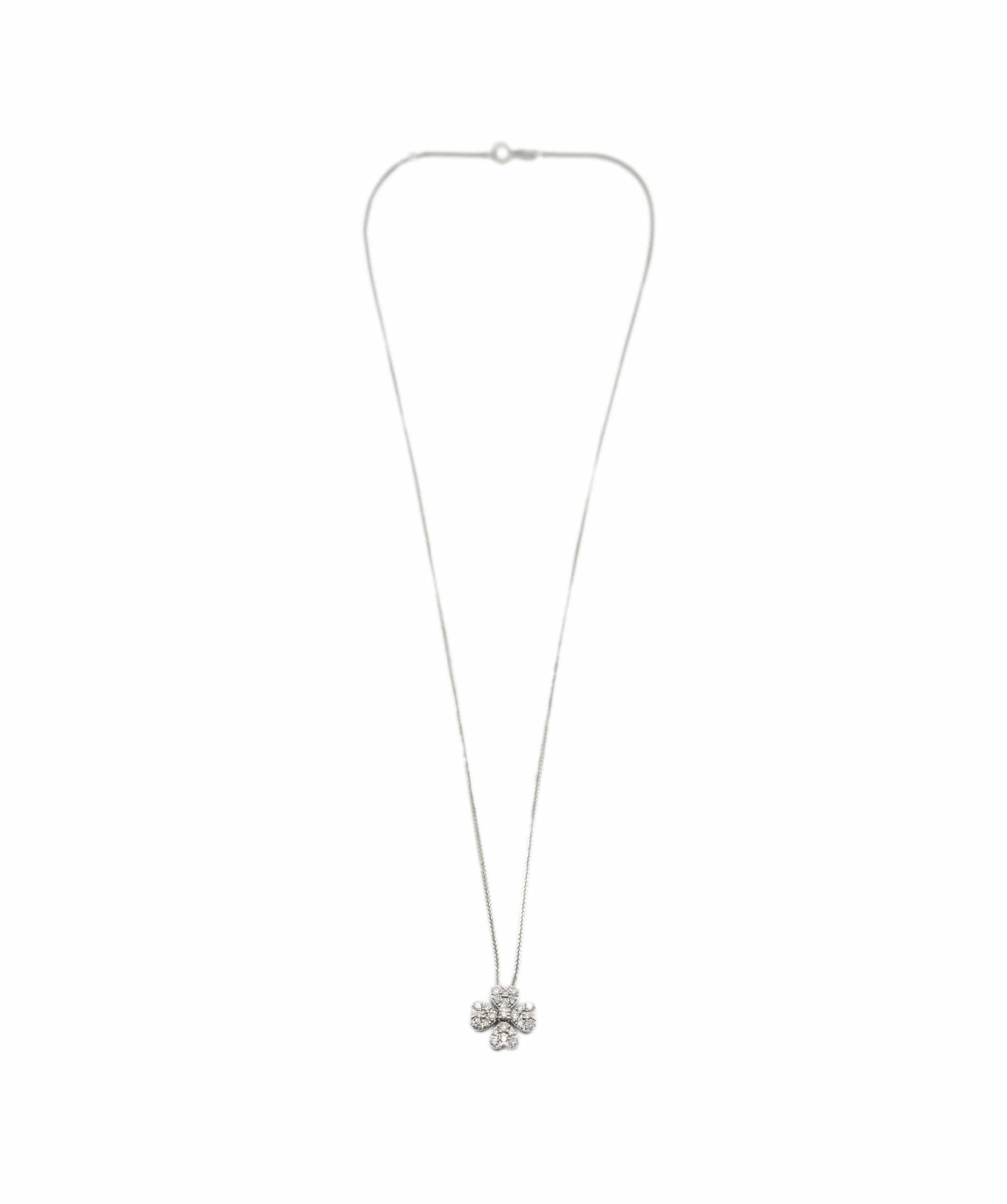 Luxury Promise Diamond clover pendant necklace AHC1479
