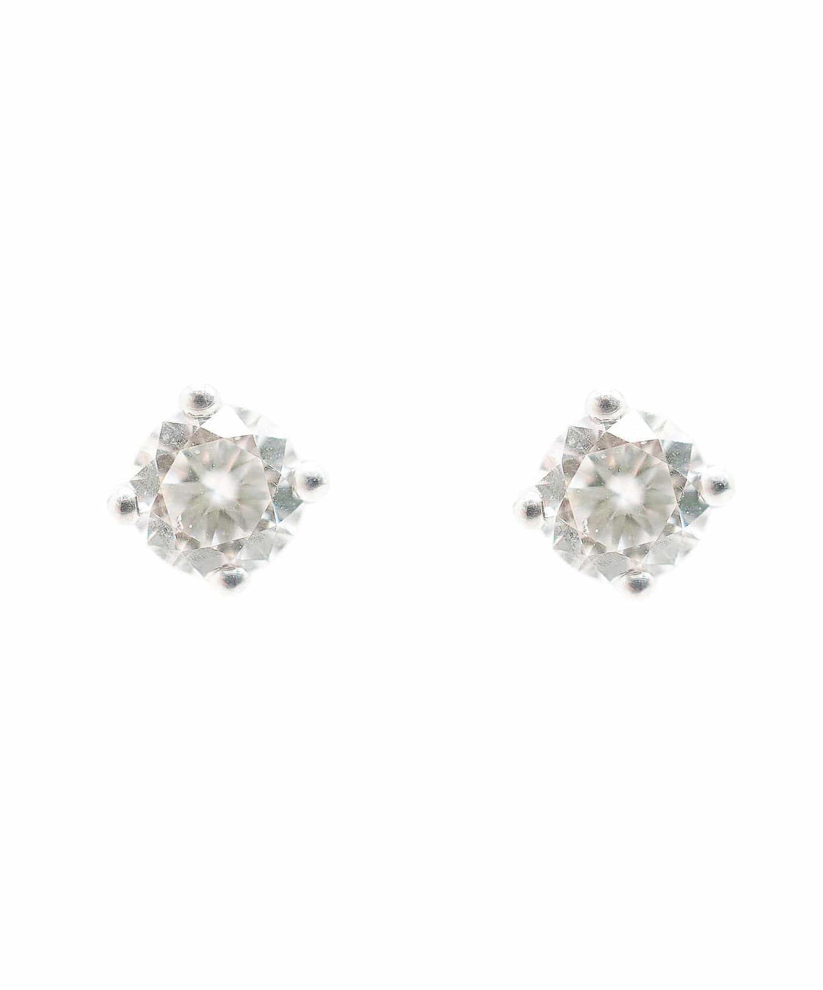 Luxury Promise Diamond earstuds, brilliant-cut approx. 0.80 carat total  J / SI1 18k White gold AHC1393