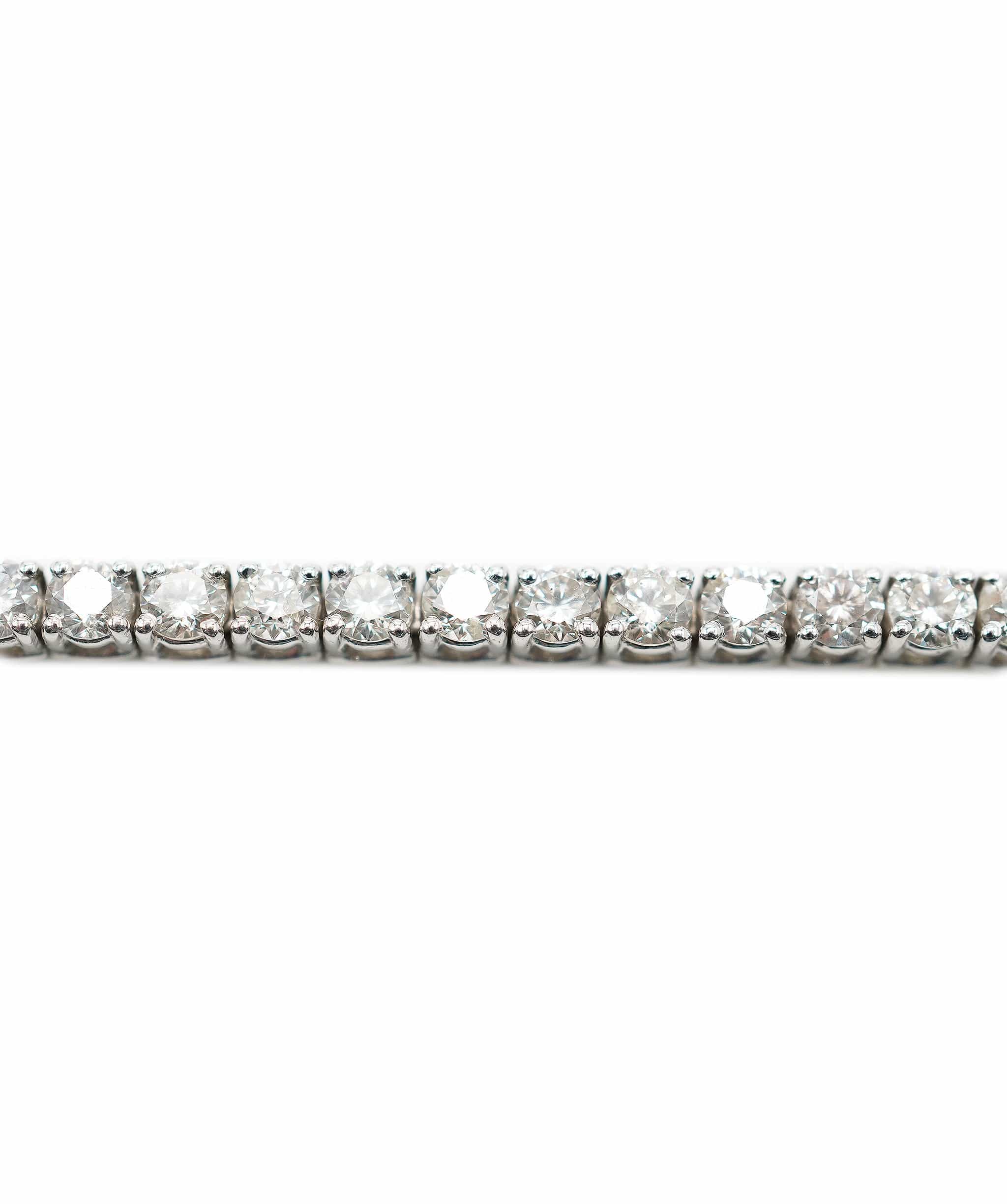 Luxury Promise Diamond Tennis Bracelet 5.10ct total I/SI 18K AHC1512