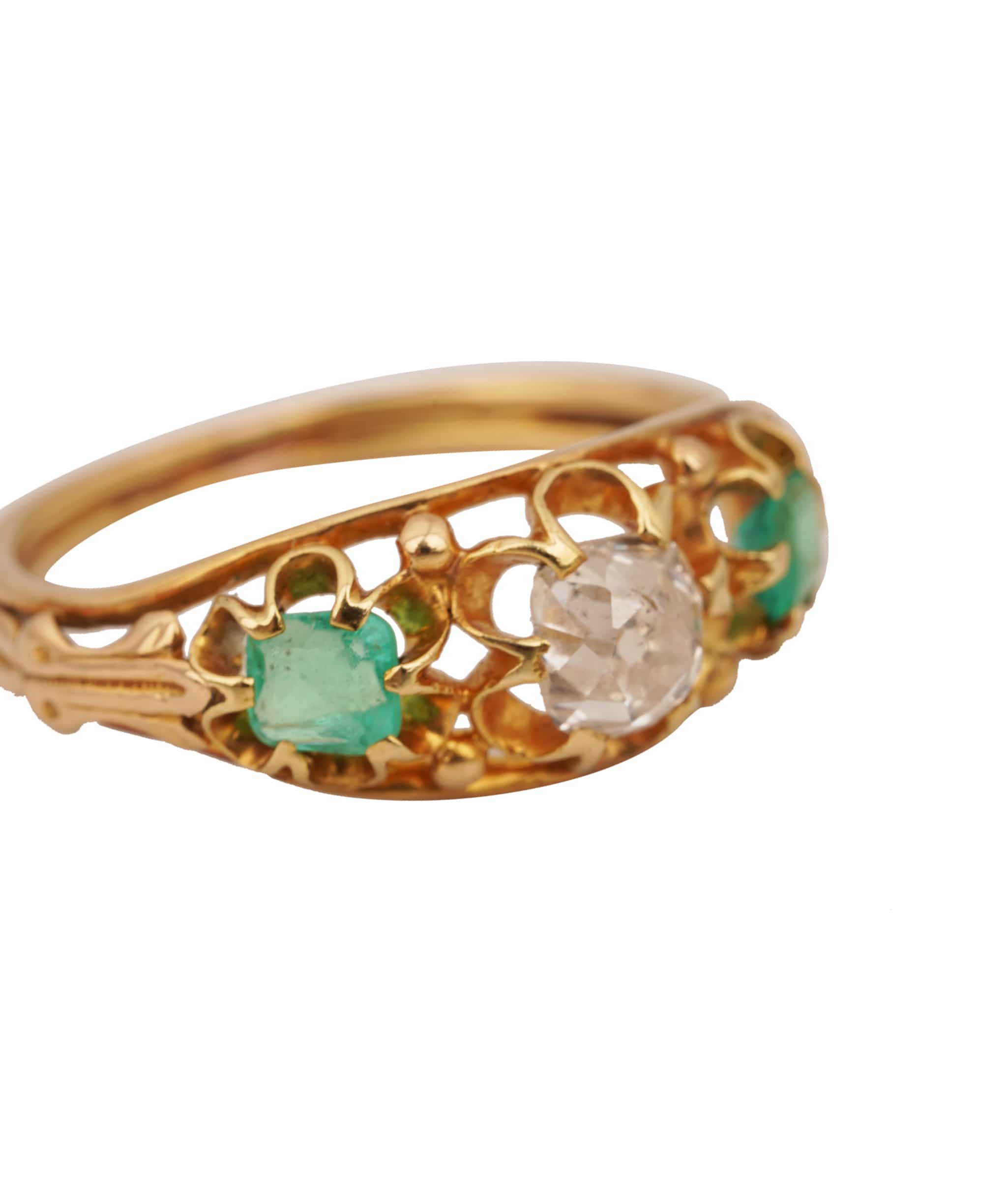 Luxury Promise EMERALD DIAMOND 5 STONE TB4