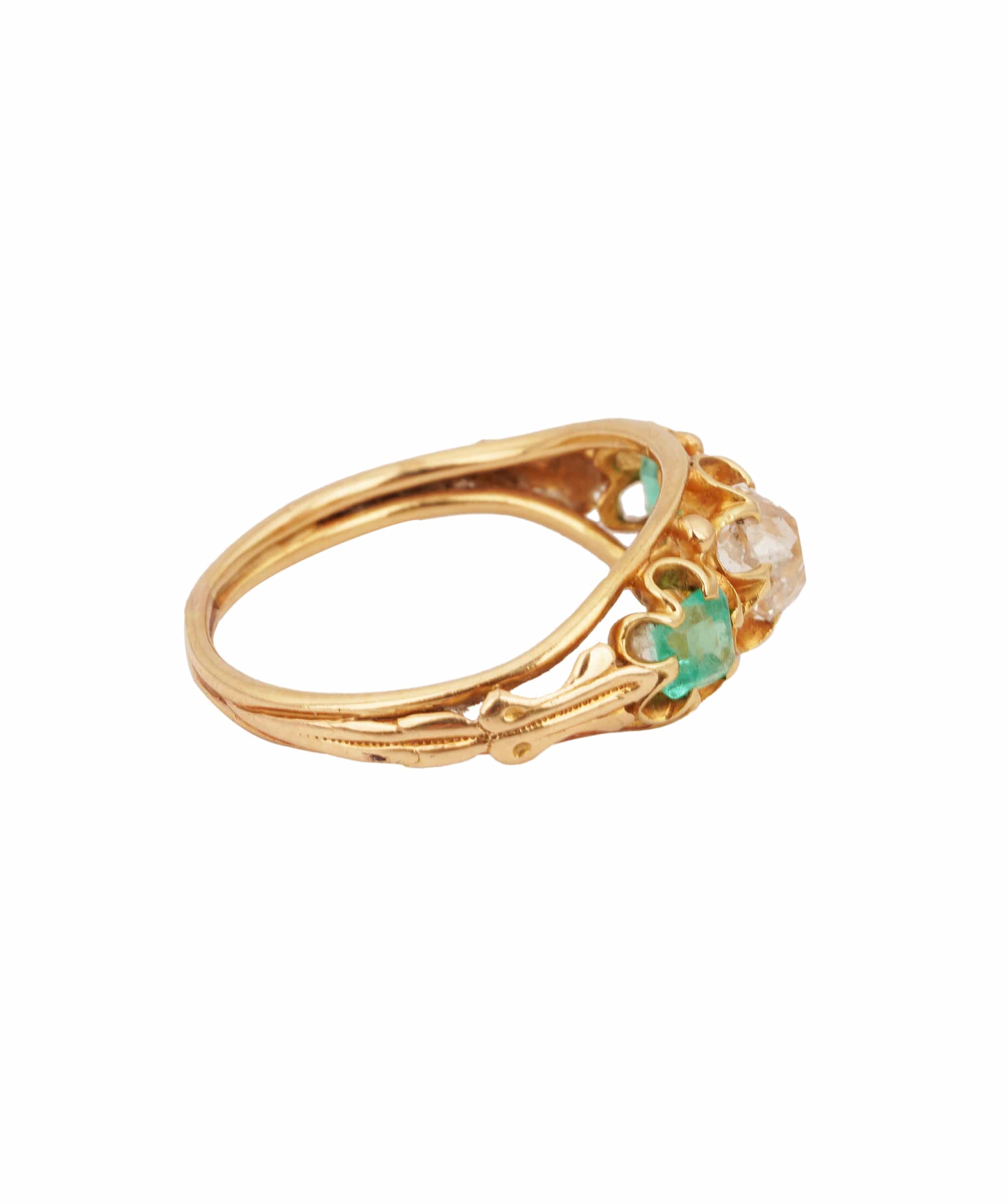 Luxury Promise EMERALD DIAMOND 5 STONE TB4
