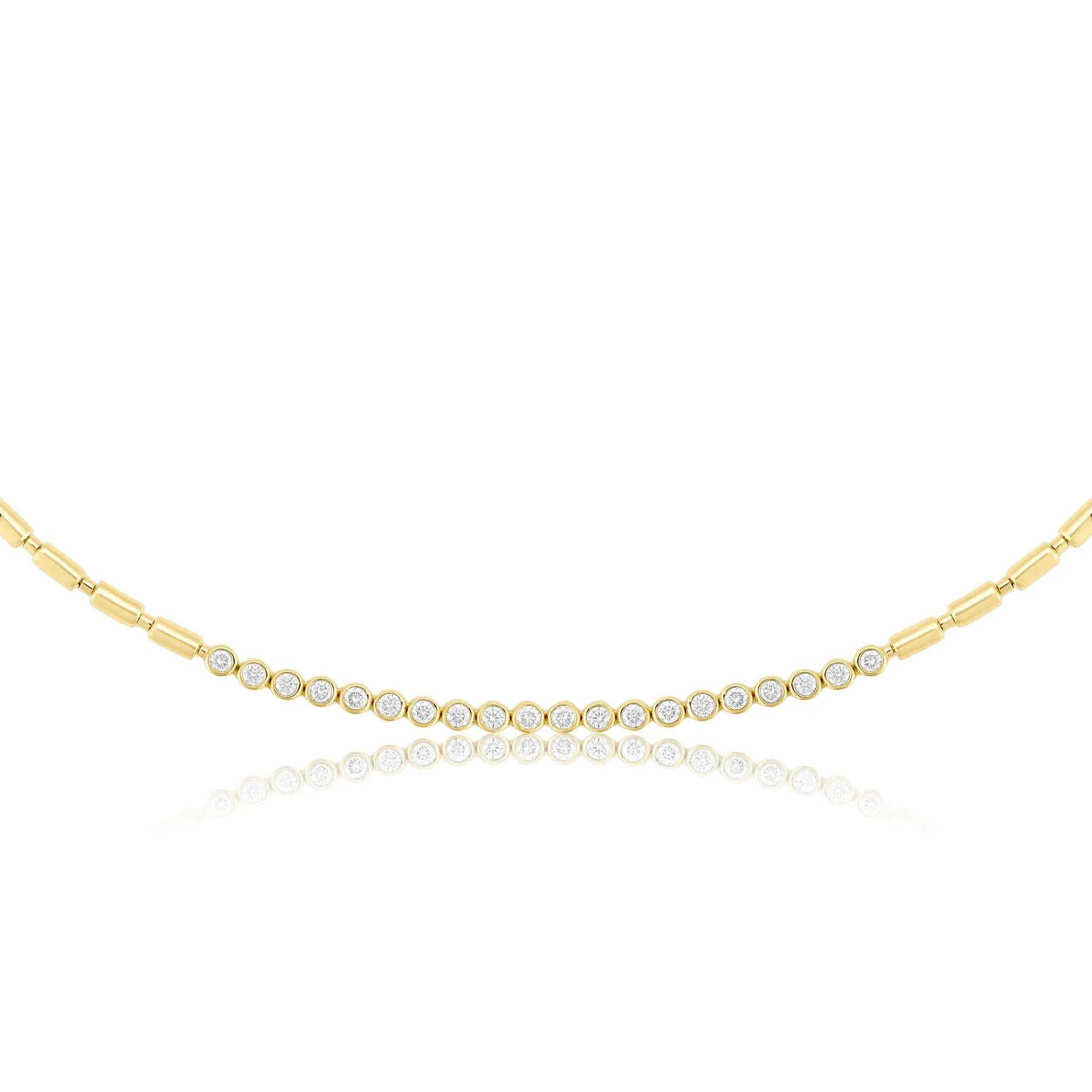 Luxury Promise ITERU LINE NECKLACE - YELLOW GOLD NS019EN
