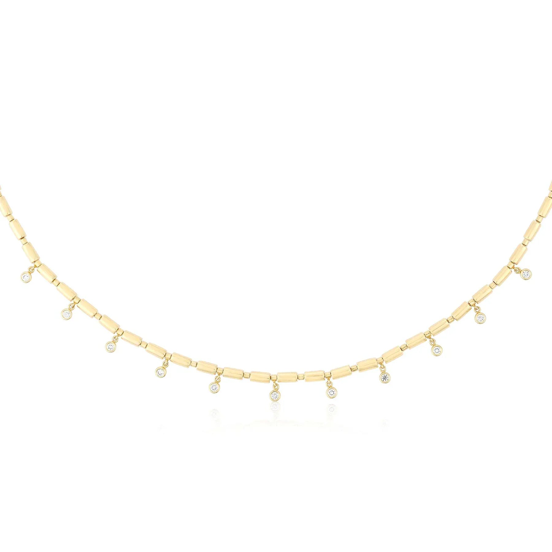Luxury Promise ITERU SCATTERED NECKLACE - YELLOW GOLD NS022EN