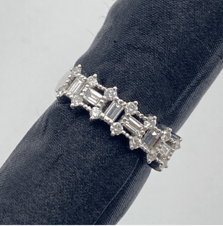 Luxury Promise K18 Diamond Ring D0.75 4.5g US 6.5 55479