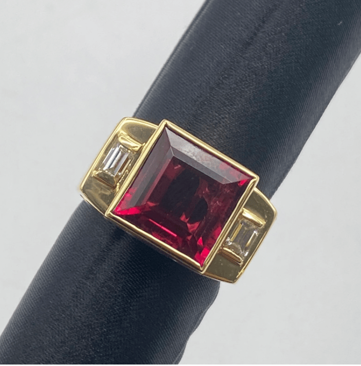 Luxury Promise K18 Ruberite Ring RU5.872 D0.45 12.9g Medium US 8 52304