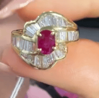 Luxury Promise K18 Ruby Ring J03175MHJW
