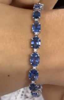 Luxury Promise K18 Sapphire Bracelet J07134DZYN