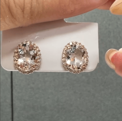 Luxury Promise K18PG Molganite PIERCE AE4230-2