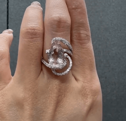 Luxury Promise K18WG Morganite RING CX7532