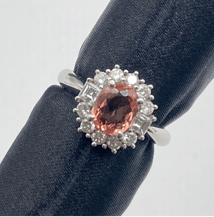 Luxury Promise Mitsukoshi Pt900 Imperial T Ring, IT1.18 D0.56 6.1g (Other appraisals) US 5 55586