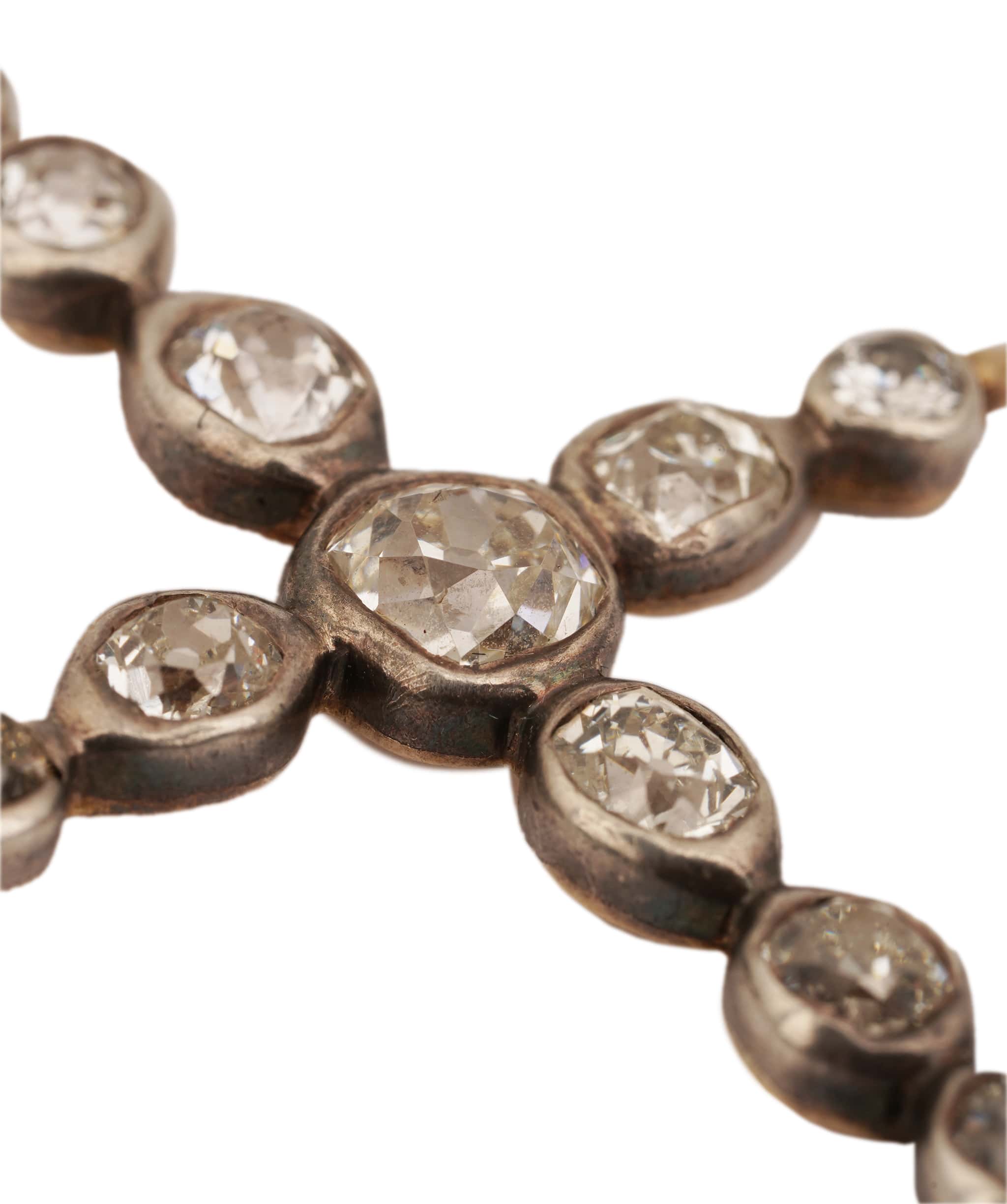 Luxury Promise OLD CUT CLUSTER CROSS TD9