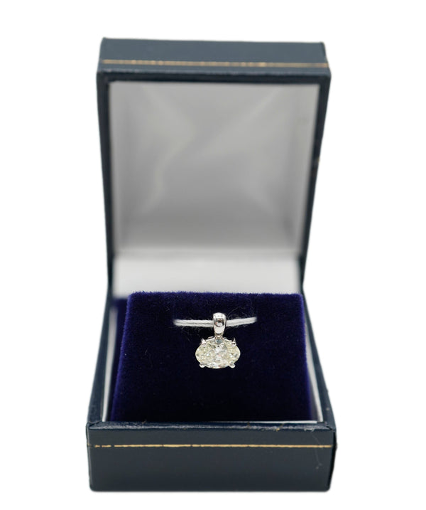 Luxury Promise Oval Diamond pedant WG J-K VS1 ASC4537