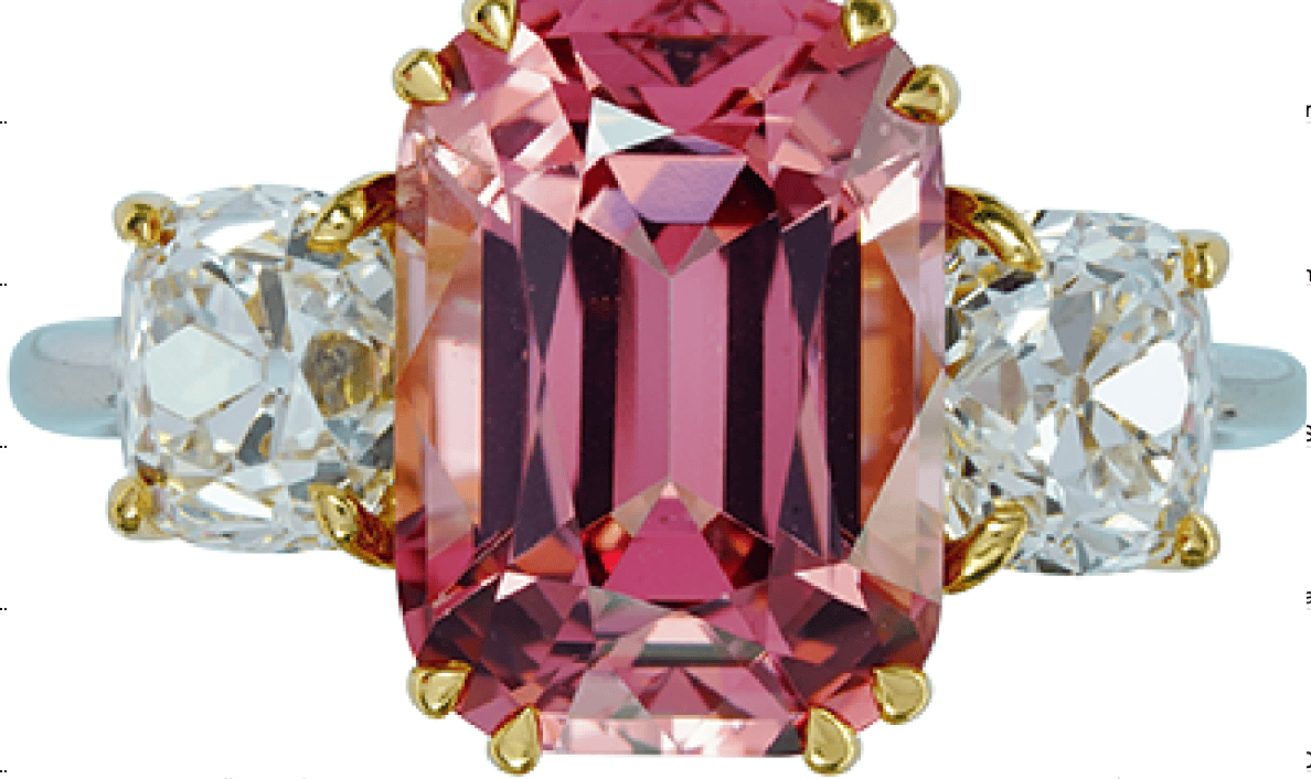 Luxury Promise Pink Spinel Diamonds Ring GRS Sri Lanka No Heat R1171