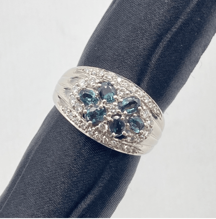 Luxury Promise Pt900 Alexandrite Ring AX0.882 D0.36 10.7g Other appraisals US 7.5 54141