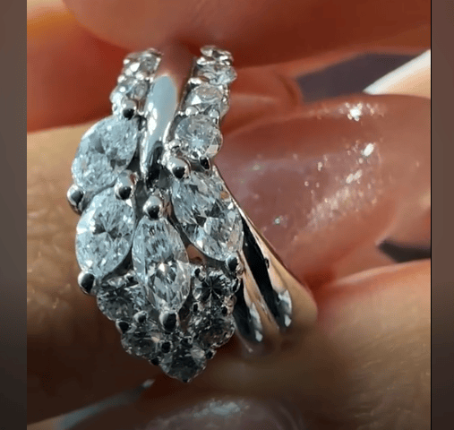 Luxury Promise PT900 Diamond Ring DA 1.00 8.4g 26-16297-0