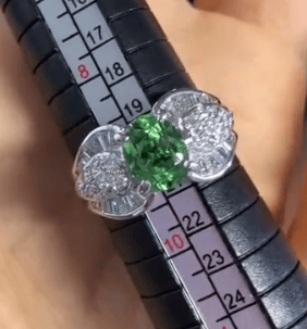Luxury Promise Pt900 Glossy Lalite Garnet Ring J0709A473U