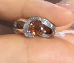Luxury Promise Pt900 Imperial Topaz Ring J06018N949