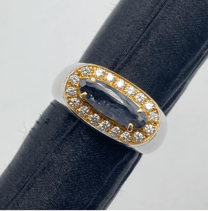 Luxury Promise Pt900/K18 Alexandrite Ring AL1.85 D0.37 15.61g GRJ US 8.5 55565